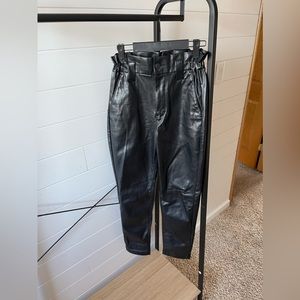 Express Black High Waisted Leather Pants